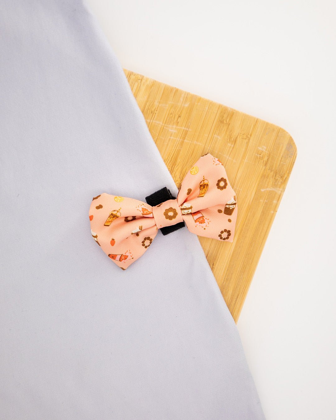 Dog bowtie with boba design