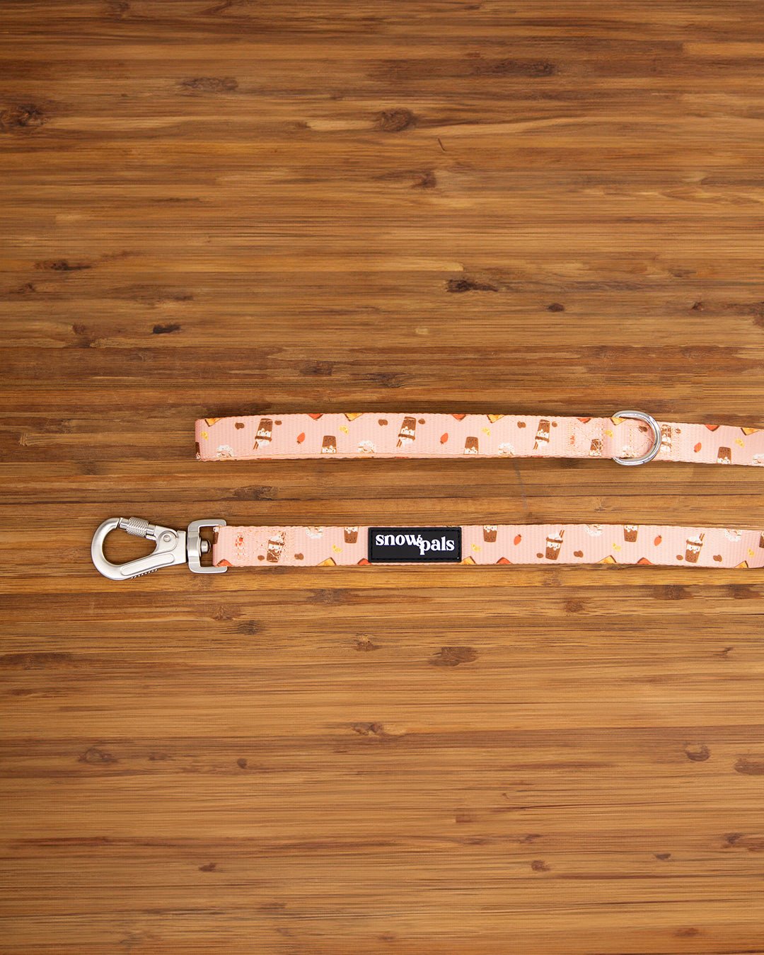 Dog leash with coffee design