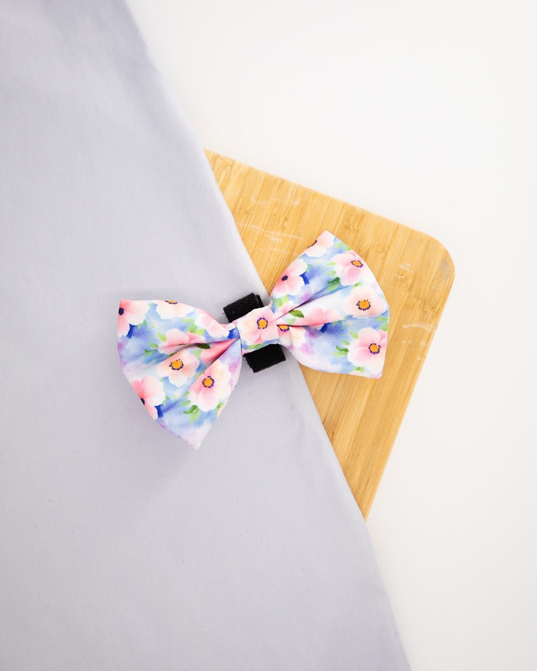 Pastel floral bowtie