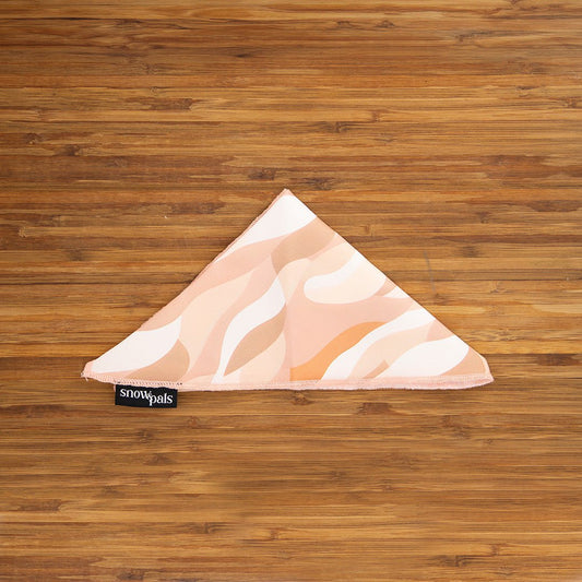 Dog bandana with abstract sand pattern