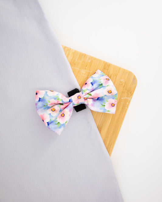 Delicate Blooms Bowtie - Snow & Pals